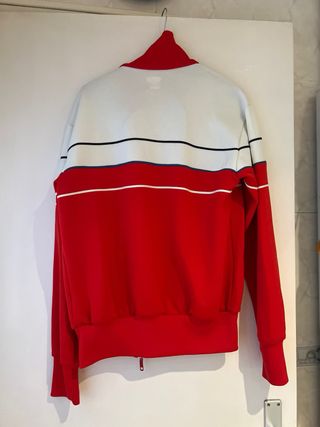Chaqueta Adidas Retro Roja y Blanca