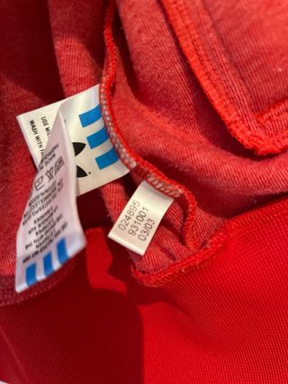 Chaqueta Adidas Retro Roja y Blanca