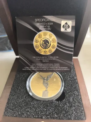 Libertad 1 oz México 2024 Plata Pura