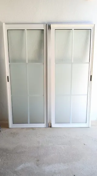 2 balconeras y ventana aluminio