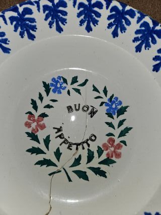 Piatto Buon Appetito Mondovì '800