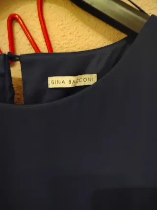 Vestido fiesta Gina Bacconi azul talla XL