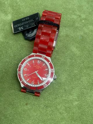 Orologio M & M Emporio Uomo Rosso Argento