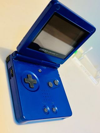 Nintendo Game Boy ADVANCE SP Azul con soporte 3D