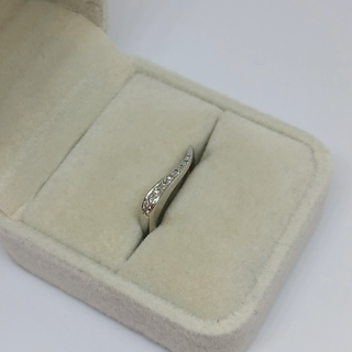 Sortija Oro Blanco Rectangular Brillantes