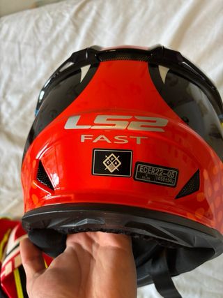 Casco Motocross LS2 Fast Amarillo