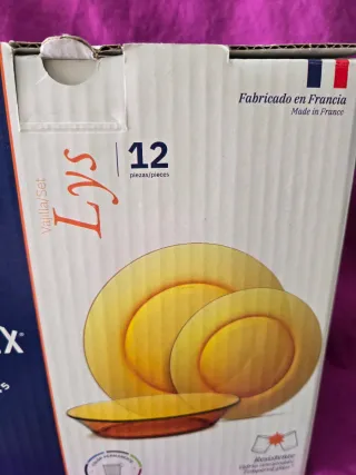 Vajilla Duralex.Vintage.Nueva.