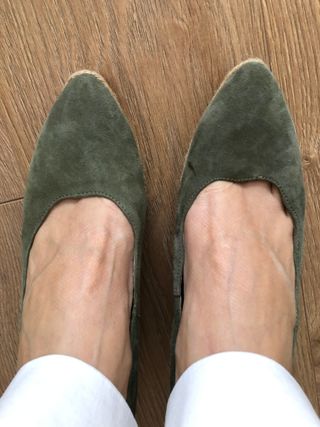 Alpargatas cuña piel serraje Gaimo T39