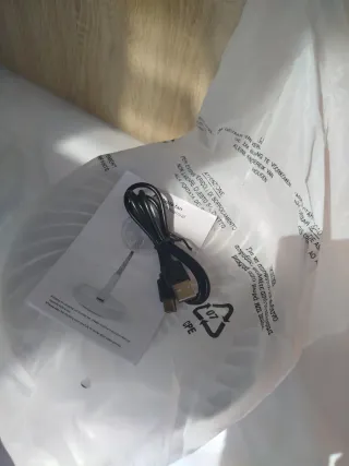 Ventilador Retráctil Blanco a batería