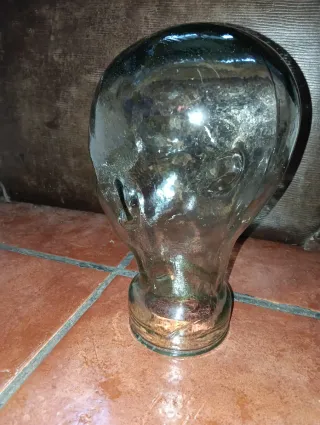 Cabeza expositor cristal antigua