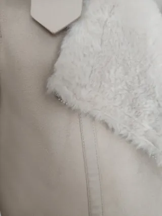 Chaqueta Biker Pull&Bear Beige Talla M