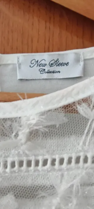 Blusa blanca elegante talla 40/42