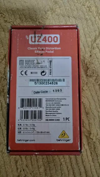 Behringer Ultra Fuzz Pedal Guitarra