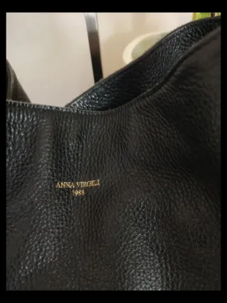 Borsa Anna Virgili Vera Pelle Nera