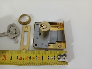 Serratura per mobili in ottone Made in Italy