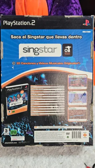 Pack Singstar Blue BBVA PS2 + 7 Juegos
