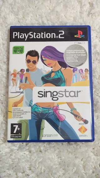 Pack Singstar Blue BBVA PS2 + 7 Juegos