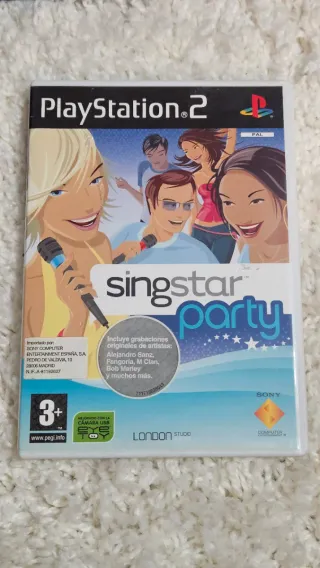 Pack Singstar Blue BBVA PS2 + 7 Juegos