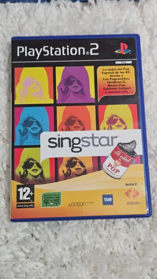 Pack Singstar Blue BBVA PS2 + 7 Juegos
