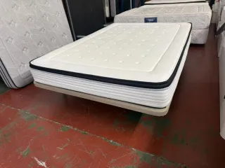 Colchón Viscoelástico 140x200 + Base Tapizada