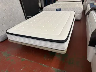 Colchón Viscoelástico 140x200 + Base Tapizada