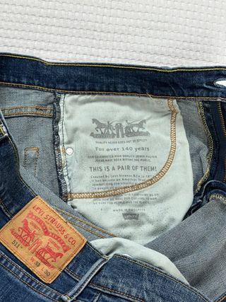 Levi's 511 Slim Fit Jeans W33 L30 Azul