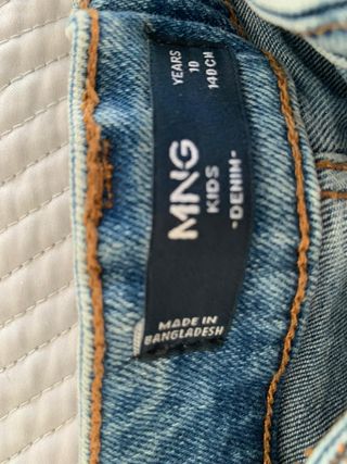 Pantalón corto vaquero azul Mango