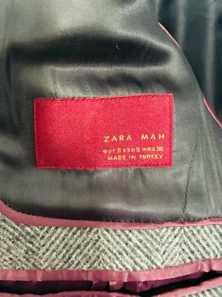 Abrigo Zara Man Gris