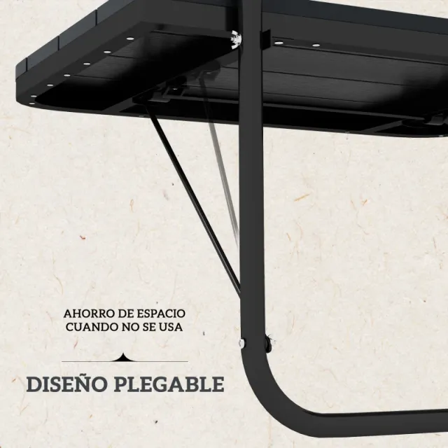 Mesa Colgante Balcón Negra