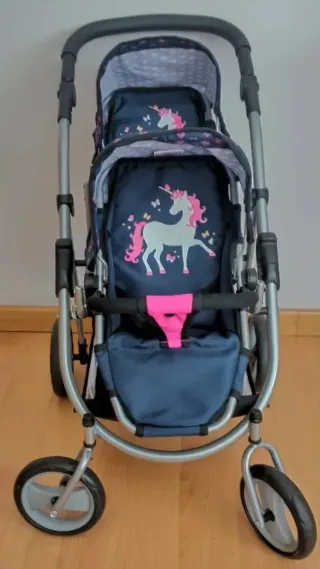 Carrito gemelar de juguete