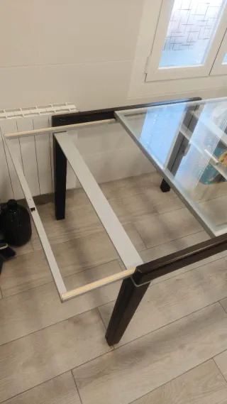 Mesa comedor cristal 90x90