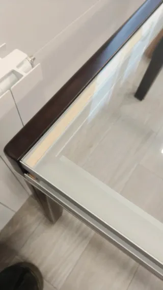 Mesa comedor cristal 90x90