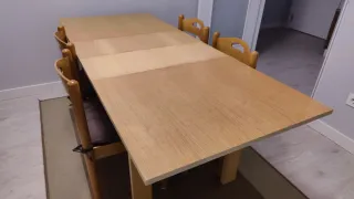 Mesa comedor madera y 4 sillas