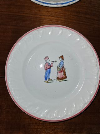 Coppia piatti decorati Mondovì