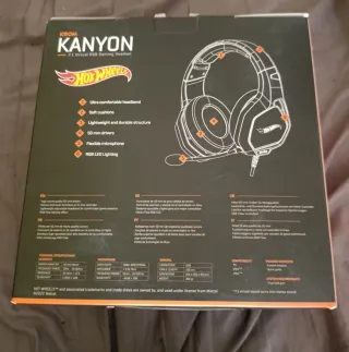 Auriculares gaming Krom Kanyon Hot Wheels 7.1 RGB