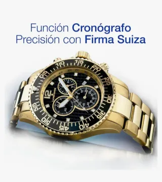 Reloj Lanscotte acabado en Oro de  1° Ley.