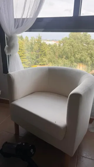 Sillón blanco Ikea