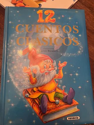 Libro infantil con 12 cuentos clásicos