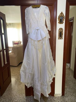 Vestido de Novia Encaje Manga Larga