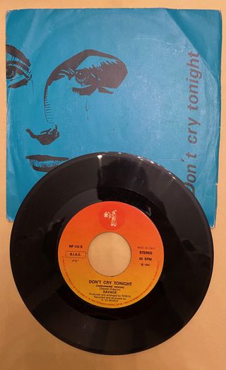 Savage - Don't Cry Tonight 45 Giri