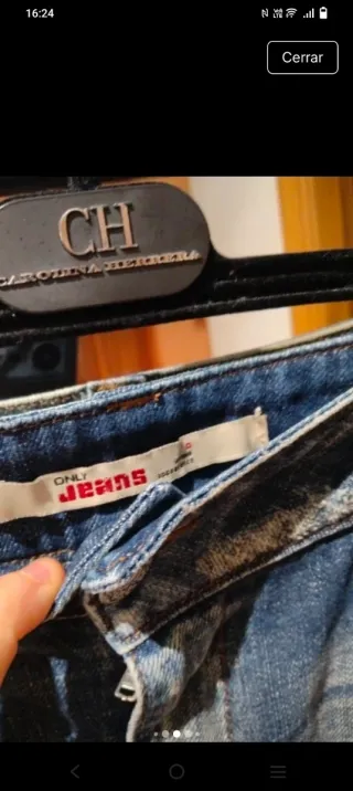 Falda larga vaquera Only