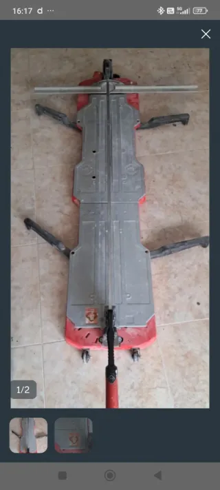 Cortadora de azulejos Rubi 125 cm