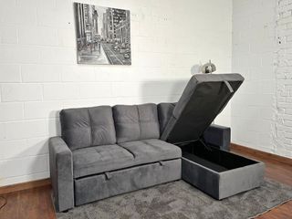 Sofá Cama Gris Nuevo - Envio gratis