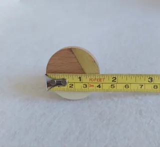 Pomello Maniglia Effetto Legno e Oro