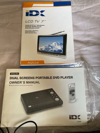 Reproductor DVD Portátil IDX Pantallas Duales