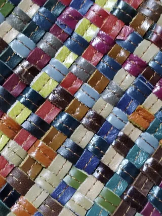 Bolso de mujer tejido multicolor