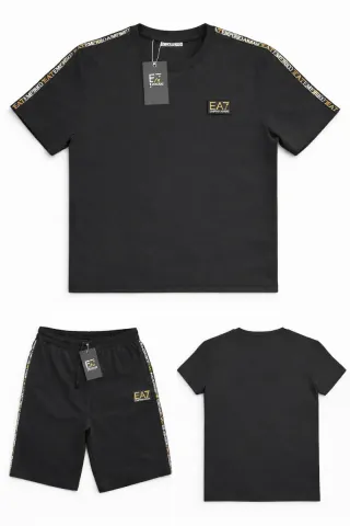 Conjunto Emporio Armani Negro Corto