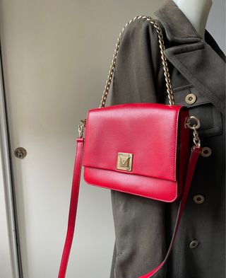 Borsa Michael Kors Rossa con Dettagli Oro
