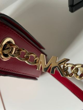 Borsa Michael Kors Rossa con Dettagli Oro