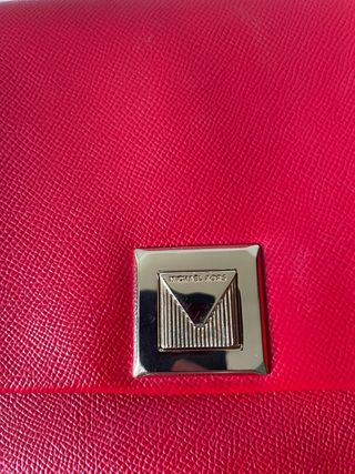 Borsa Michael Kors Rossa con Dettagli Oro